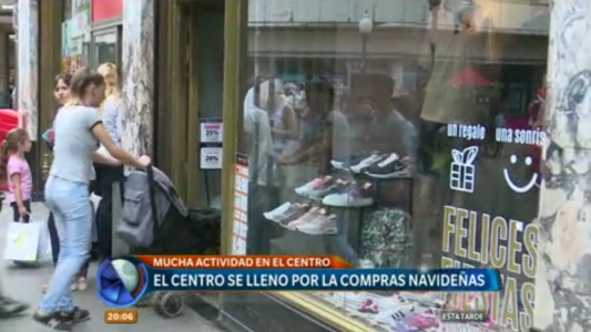 Intensa actividad en el centro rosarino por las compras navideñas