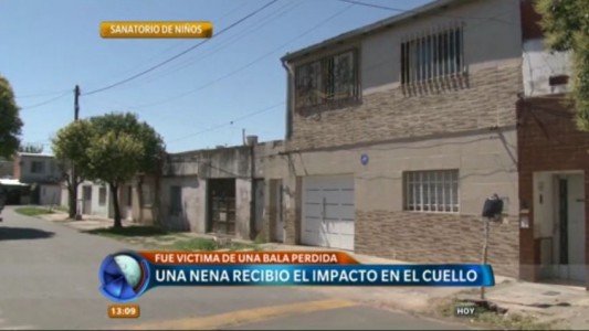 Una bala perdida impactó sobre una niña de seis años en Noche Buena