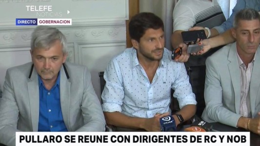 Clásico rosarino: Pullaro se reunió con dirigentes de Newell's y Central