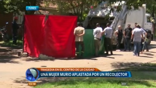 Una mujer murió atropellada por un camión recolector de residuos en Funes