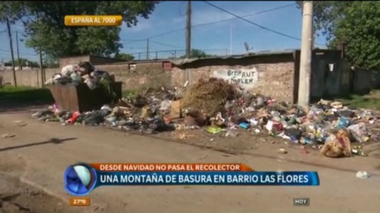 Barrio Las Flores: el recolector de residuos no pasa desde Navidad