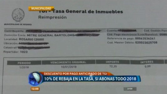 Con la aplicación de descuentos, promueven el pago anticipado de la TGI