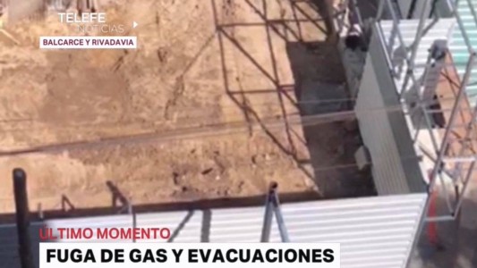 Balcarce y Rivadavia: fuerte escape de gas en una obra en construcción