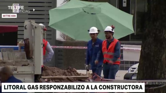 Litoral Gas responsabilizó a la constructora por la fuga de Balcarce y Rivadavia