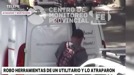 Las cámaras registraron infraganti el accionar de un ladrón en plena vía pública