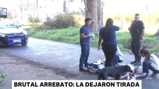 Brutal arrebato a una mujer en La República al 8600.