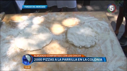 Pizzeada en el Parque del Mercado: las colonias celebraron otra jornada de integración