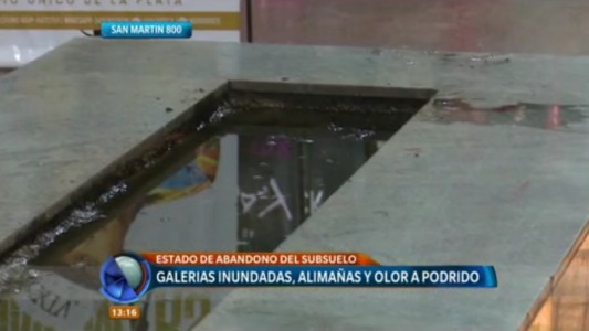San Martín al 800: clausuraron el subsuelo de una galería en estado de abandono