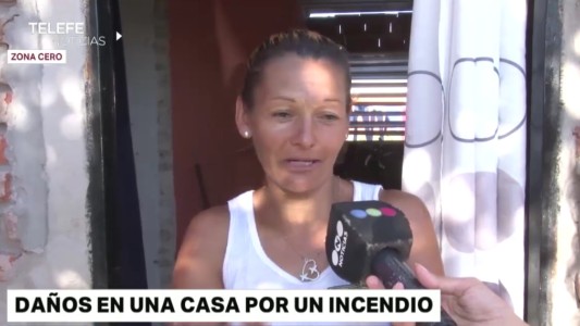 Una mujer y su hijo lo perdieron todo tras el incendio de su vivienda