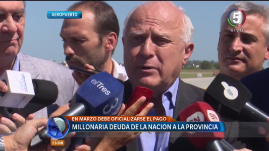 Lifschitz: "Para nosotros es una prioridad saldar la deuda con la Nación"