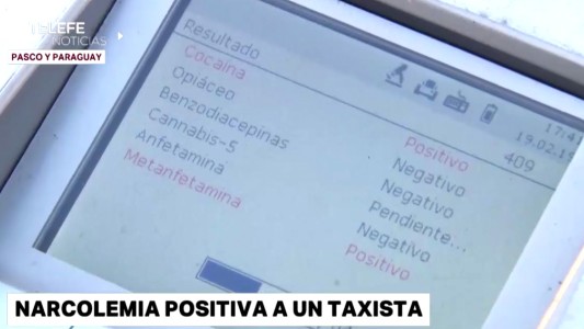Por la denuncia de un pasajero, detectaron a un taxista que manejaba drogado