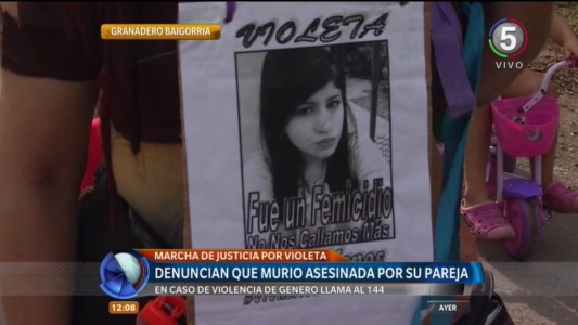 Marcha por justicia: la familia de Violeta Abregú denuncia que la joven fue asesinada por su pareja