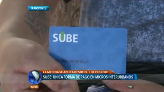 La SUBE será el único medio de pago del interurbano, a partir de febrero