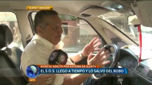 Taxista asaltado activó el botón antipánico y recuperó lo robado