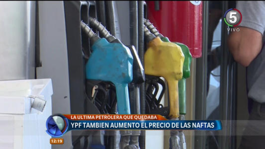 YPF también aumentó el precio de sus combustibles