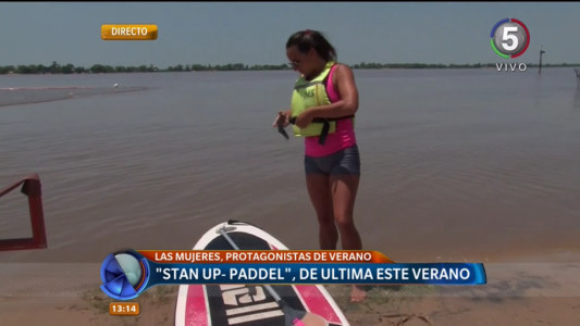 Stand up paddle: una tendencia que gana adeptos en las playas rosarinas