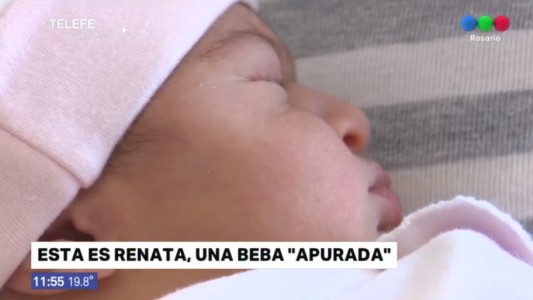 Su mamá no llegó al hospital y nació en la banquina de la autopista