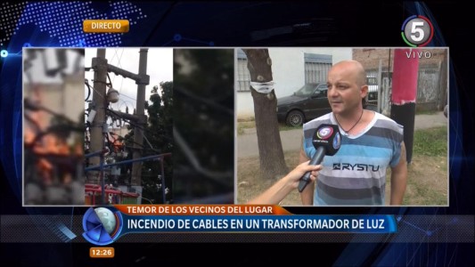 Dean Funes 5600: incendio de cables en un transformador dejó al barrio sin luz