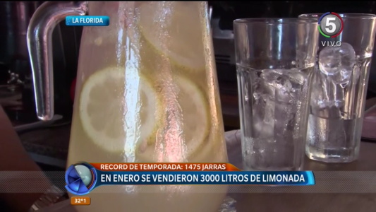 La favorita del verano: durante enero se vendieron casi 3 mil litros de limonada en La Florida