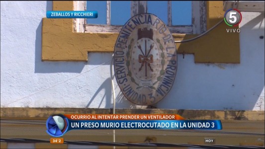 Un preso murió electrocutado en la Unidad 3