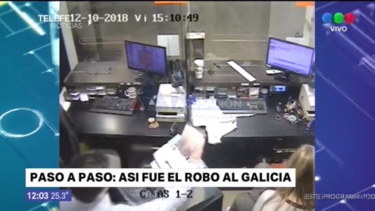 Se conoció el video del robo al banco de Tiro Suizo