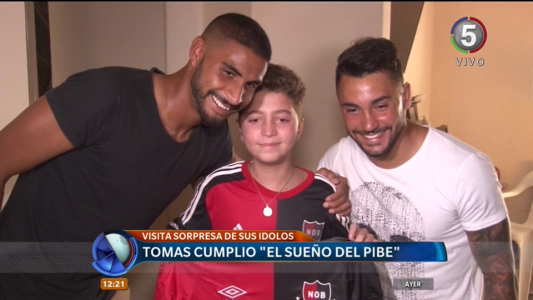 Tomás cumplió "el sueño del pibe"