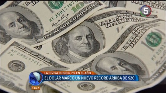 El dólar superó los $20,20 y alcanzó un nuevo máximo histórico