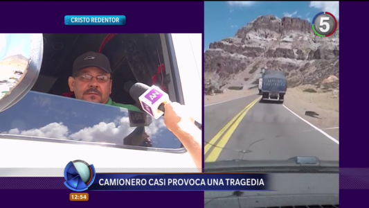 Imprudencia al volante: un camionero no ocasionó una tragedia de milagro