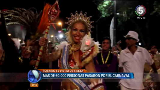 A puro ritmo y color: más de 60 mil personas disfrutaron de los carnavales rosarinos