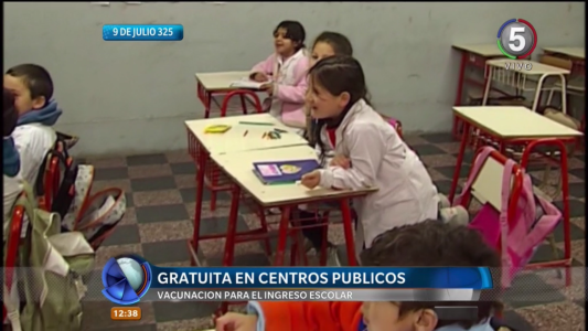 Ingreso escolar: se aplican las vacunas obligatorias y gratuitas en efectores públicos