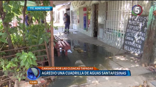 Cansado de reclamar por cloacas tapadas, agredió a una cuadrilla de Aguas Santafesinas
