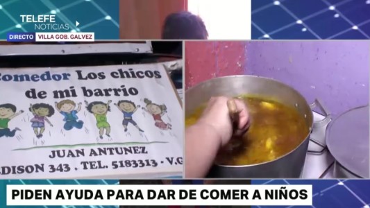 Un comedor de Villa Gobernador Gálvez pide ayuda para poder seguir alimentando a chicos del barrio