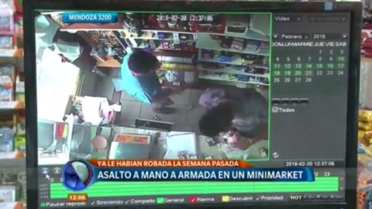 Asalto a mano armada en un minimarket