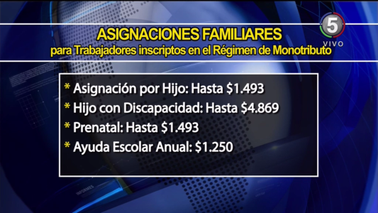 Asignaciones familiares para monotributistas