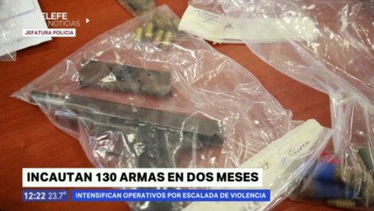 Informe policial: se secuestraron 130 armas en los primeros dos meses del año