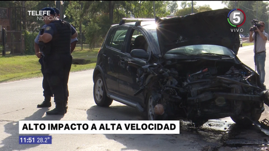 Otro violento accidente vial: una embarazada fue internada de urgencia