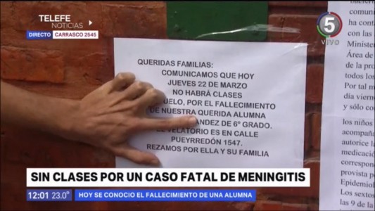 Empalme Graneros: sin clases por un caso fatal de meningitis