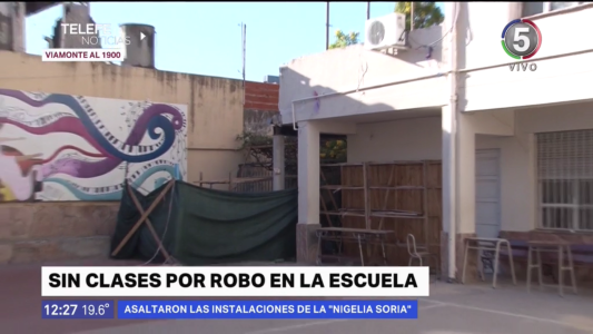 Suspendieron las clases en la escuela Nigelia Soria por robo