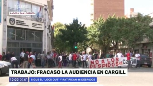 Cargill: fracasó la audiencia por el lock out  patronal