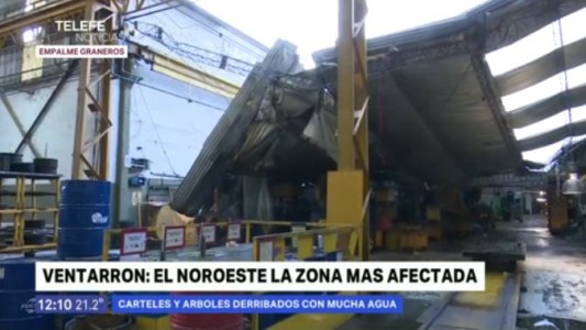 Empalme Graneros: el viento voló el techo de una metalúrgica