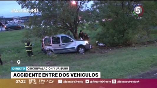 Choque en Uriburu y Circunvalación: dos personas resultaron heridas