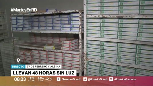 Piquete en 27 de Febrero y Alsina: una fábrica de pastas lleva días sin luz