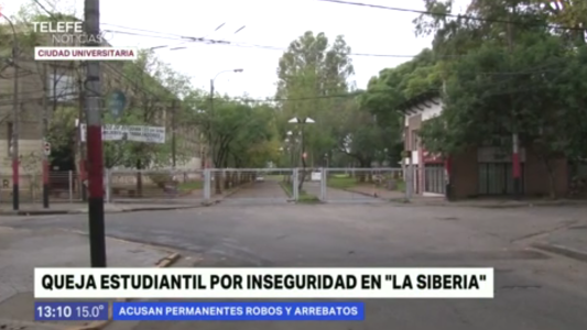Queja estudiantil por inseguridad en “La Siberia”: denuncian permanentes robos y arrebatos