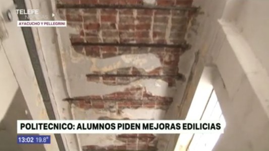 Politécnico: alumnos denuncian las condiciones edilicias del edificio