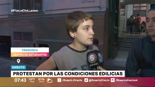 Sentada en el Politécnico: alumnos protestan por las condiciones edilicias