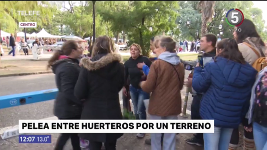 Violenta pelea de huerteros en plena feria