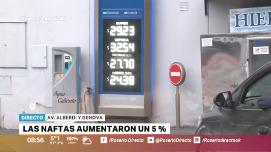 Aumentaron hasta un 5% la nafta y el gasoil