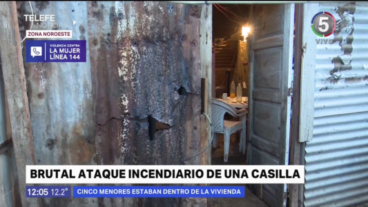 Un hombre prendió fuego la vivienda de su expareja en la que había cinco niños