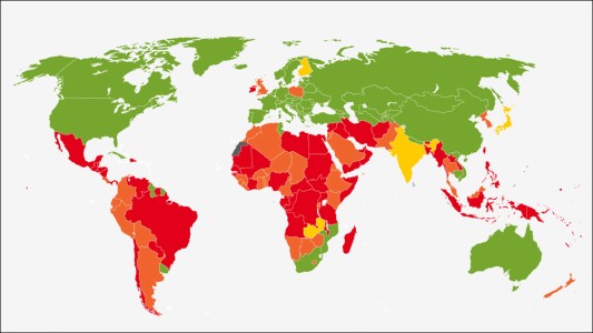 Mapa mundial del derecho al aborto