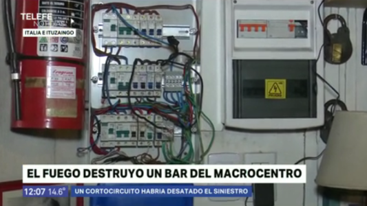 Incendio en un bar céntrico: un cortocircuito habría desatado el siniestro